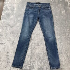 Express Women's Jeans Size 4R Mid Rise Blue Wash Stretch Repreve
